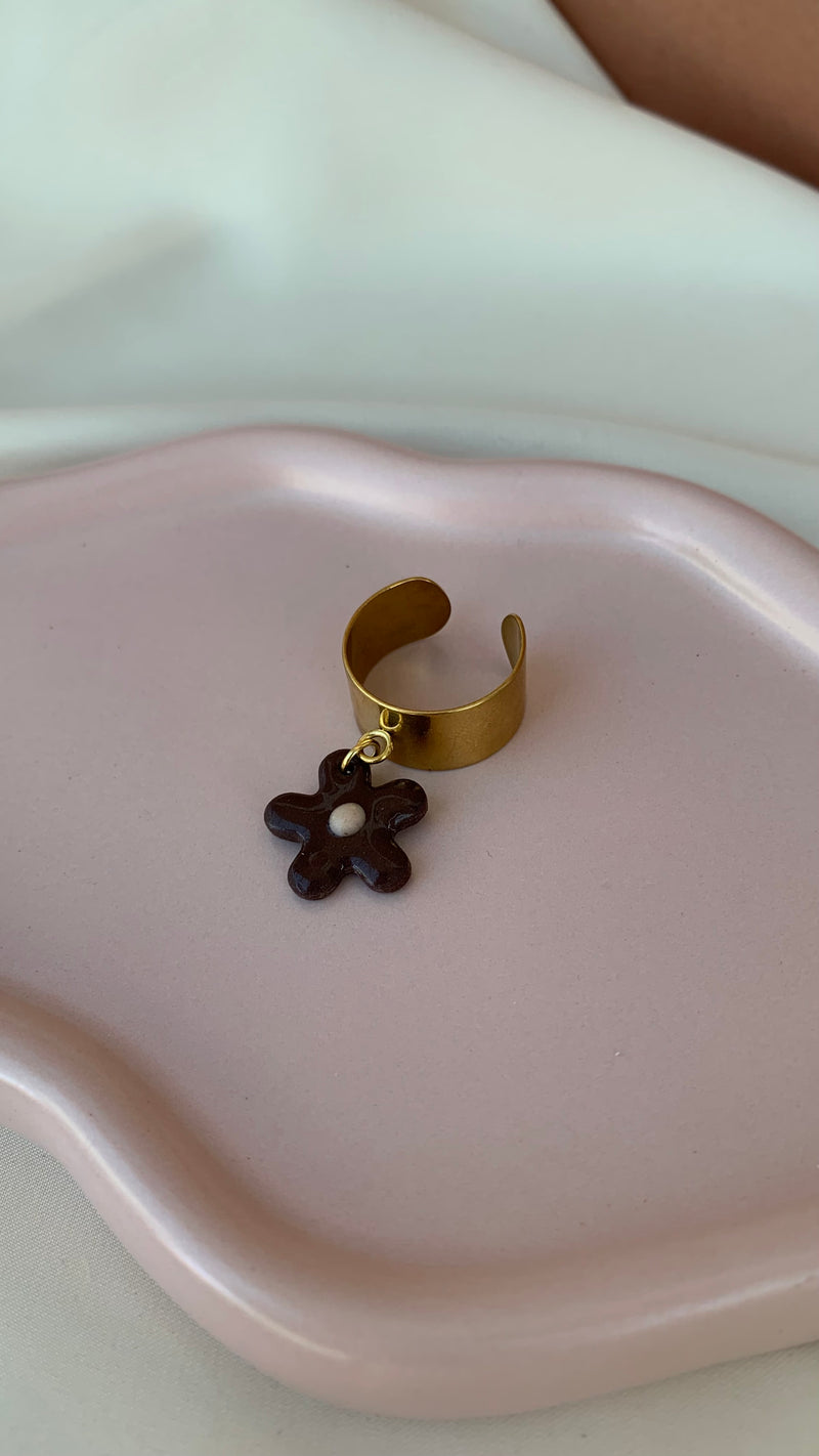 Bague pendentif Fleur