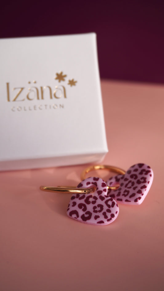 Pampilles Cœurs léopards