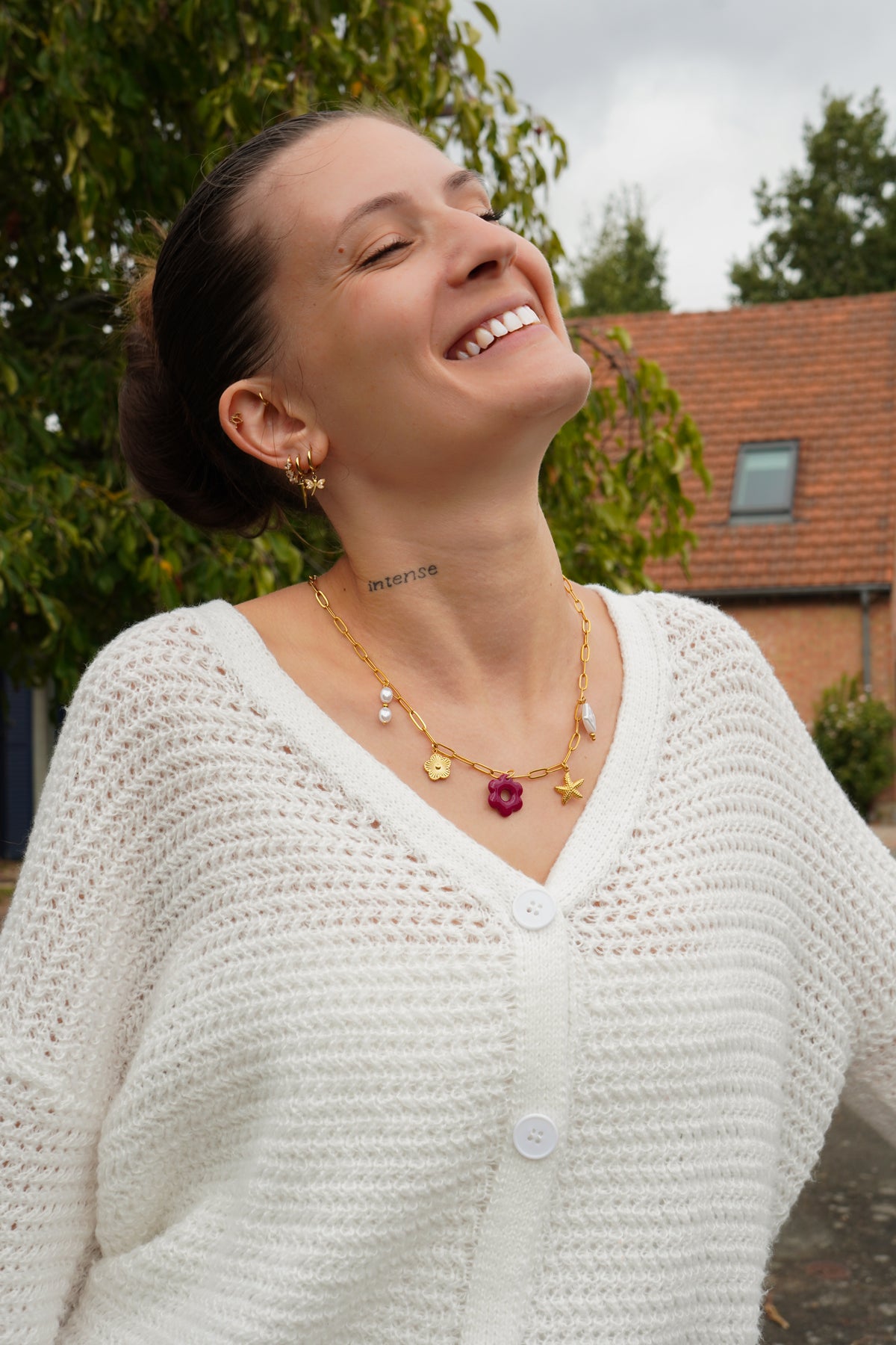 Collier Rose et Prune