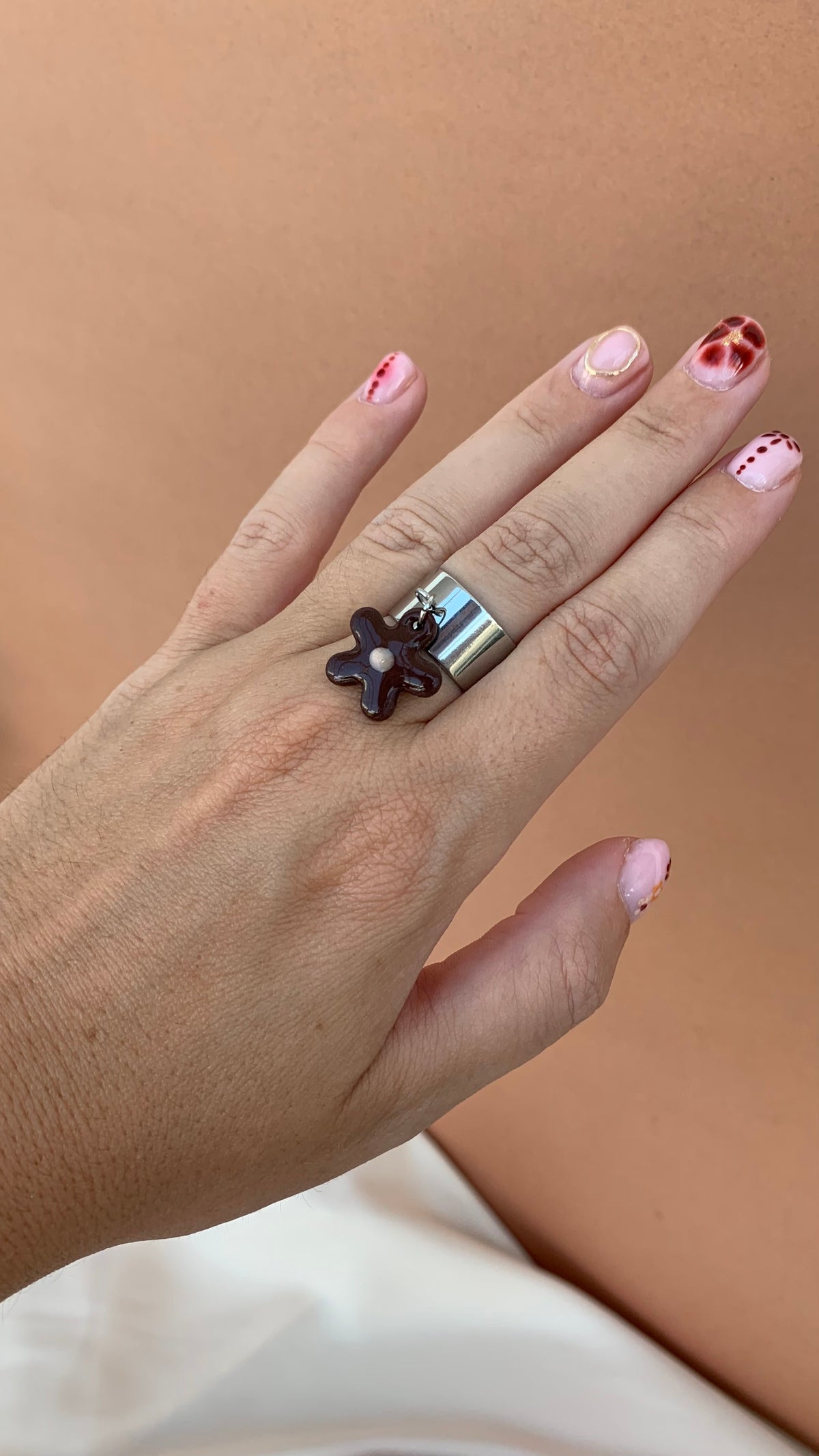Bague pendentif Fleur