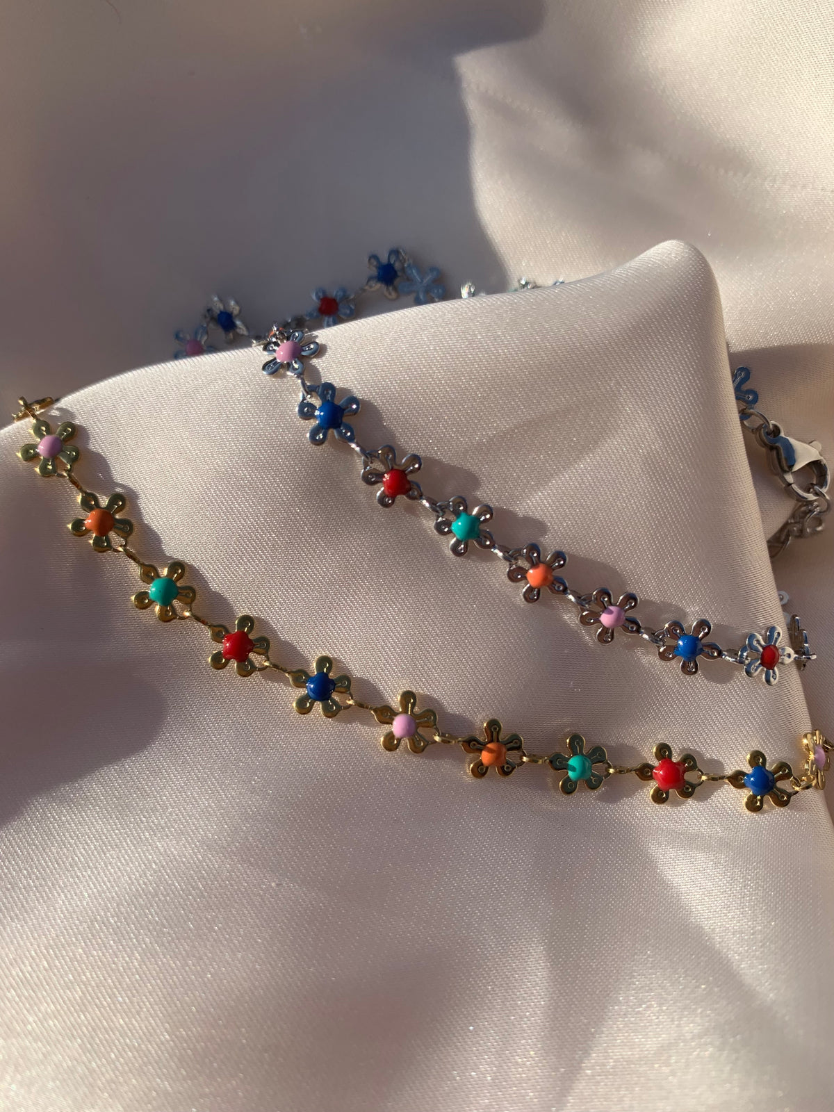 Bracelet Cheville Fleurs