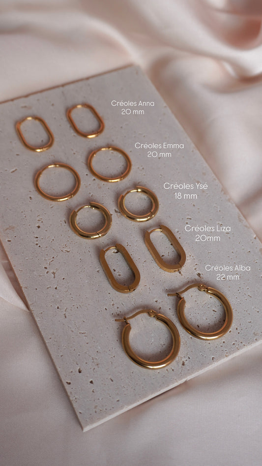 Créoles - Acier inoxydable