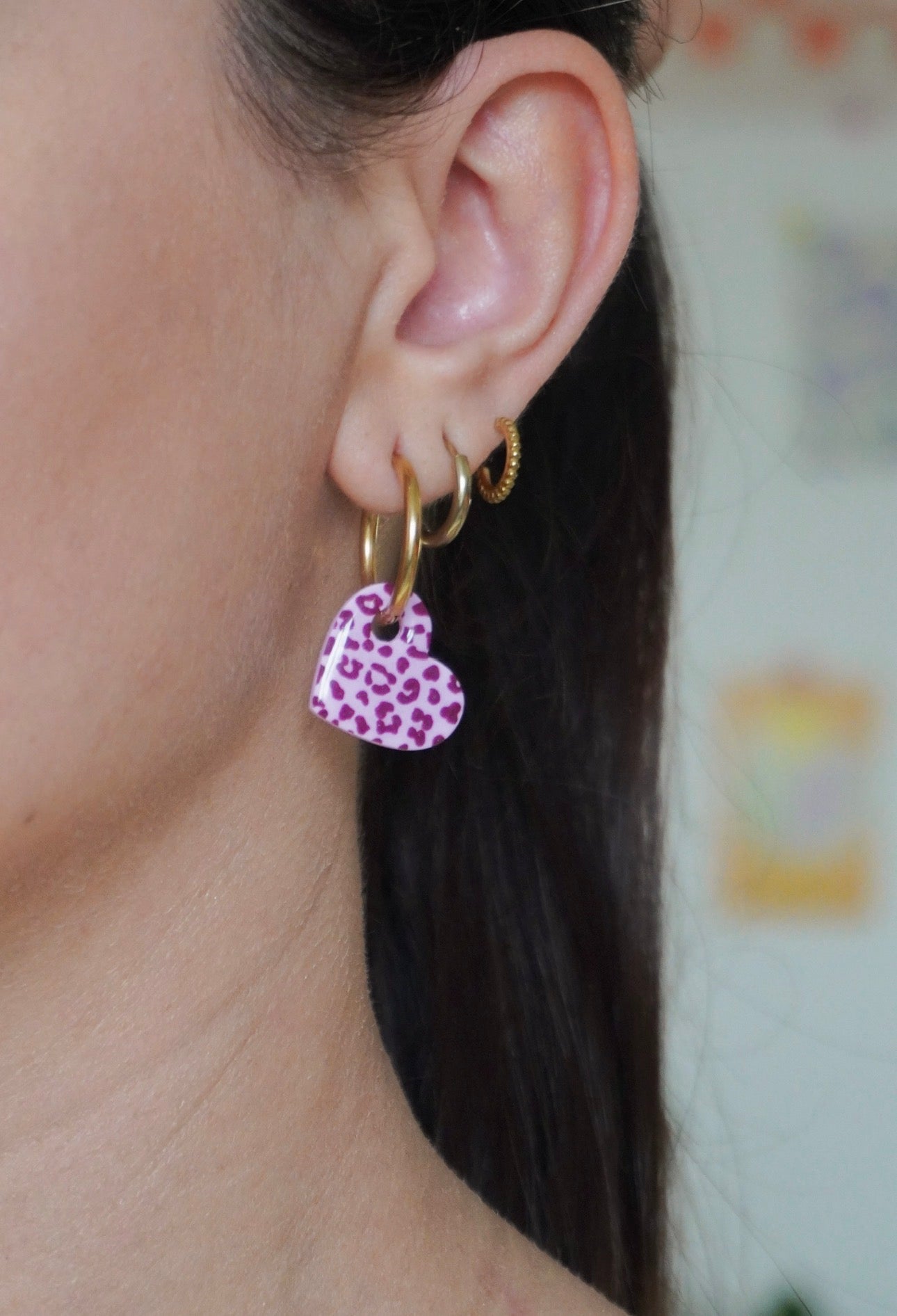 Pampilles Cœurs léopards