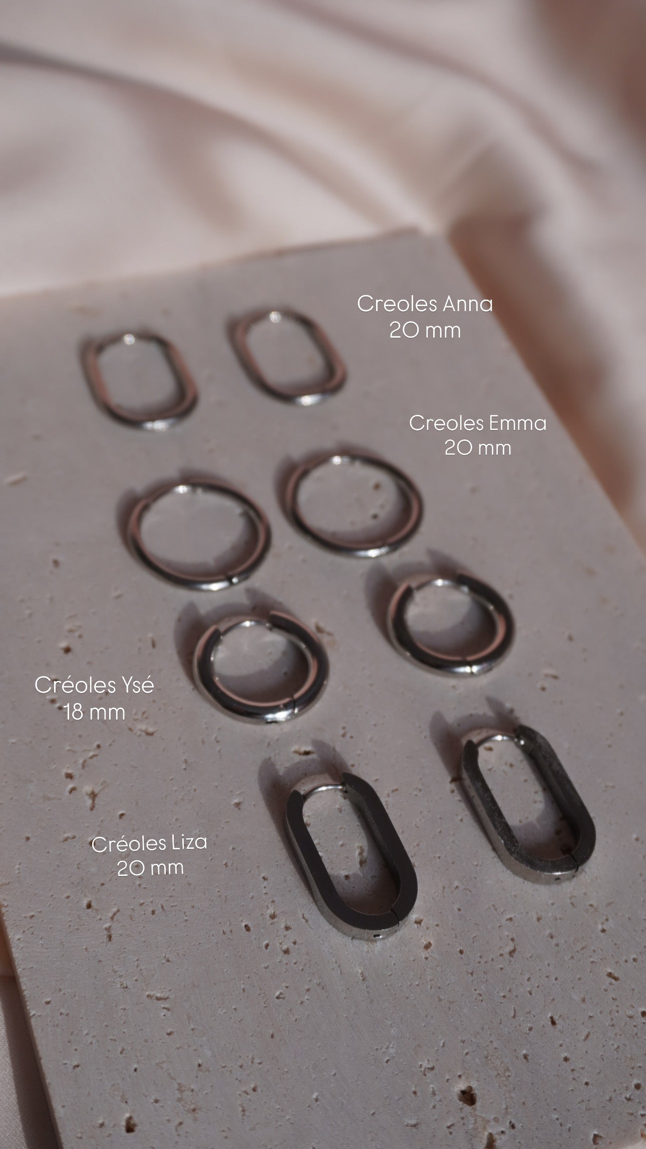 Créoles - Acier inoxydable