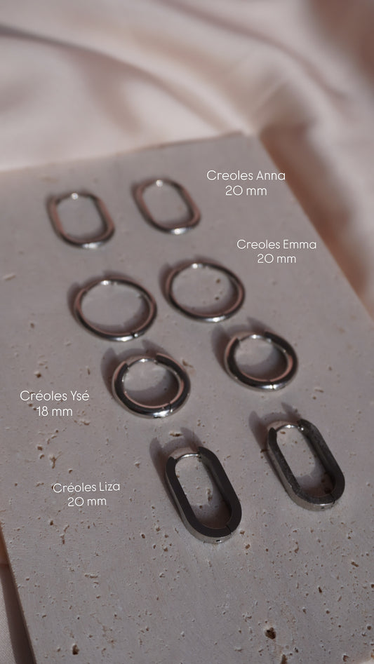 Créoles - Acier inoxydable