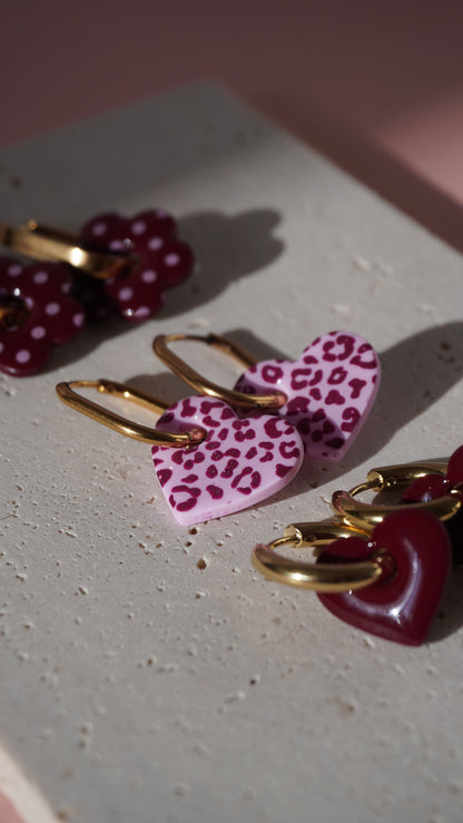 Pampilles Cœurs léopards