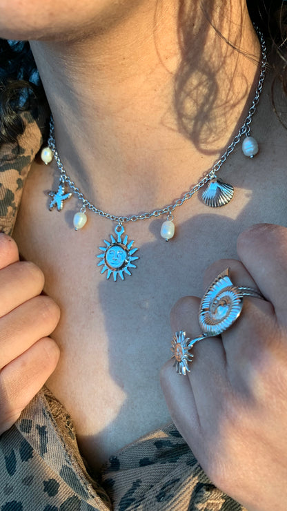 Collier Soleil Argenté
