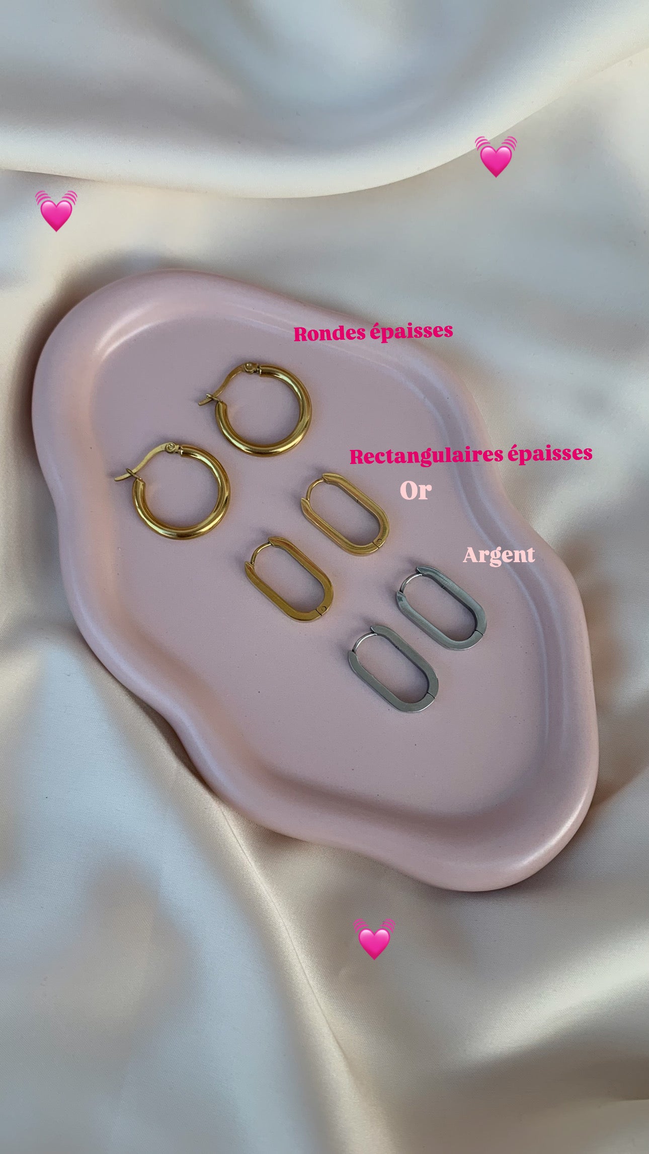 Créoles - Acier inoxydable