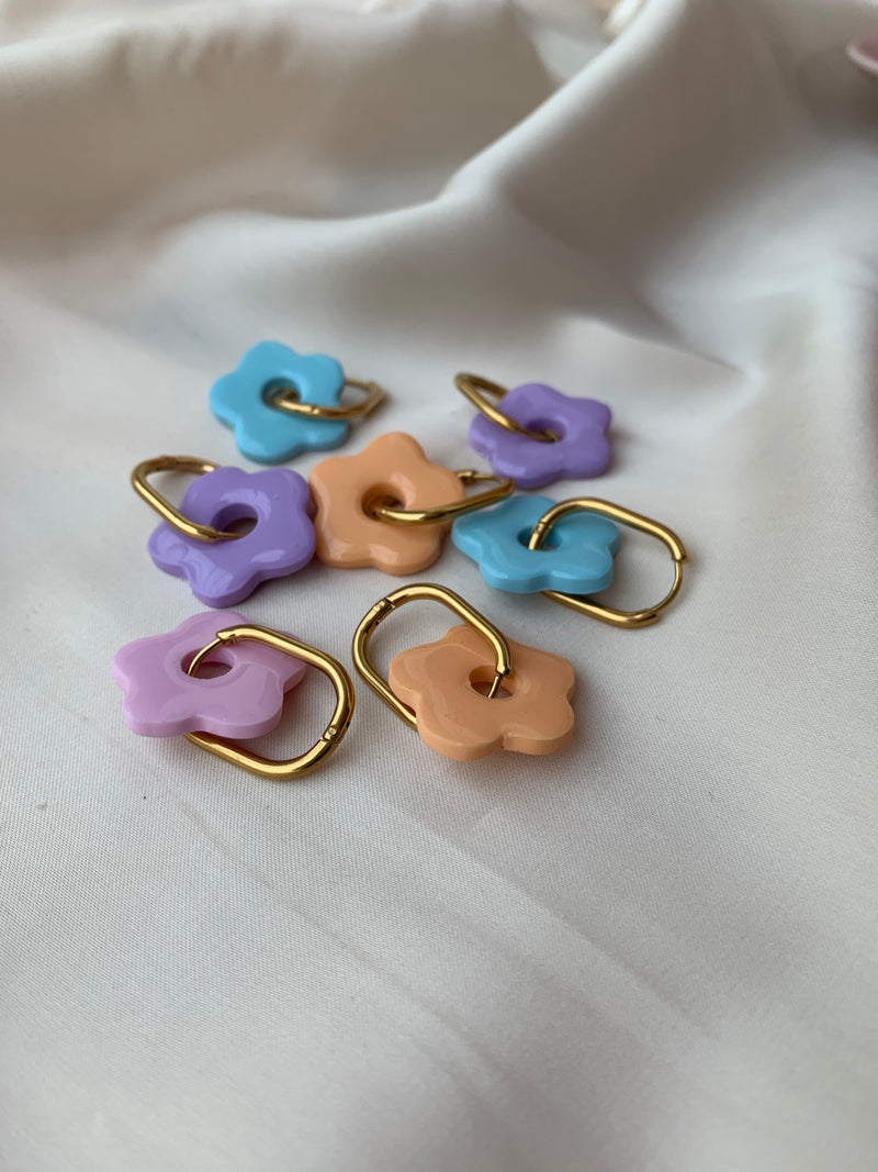 Pampilles Flora Boucles d'oreilles Interchangeables | Argile polymère