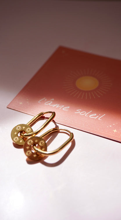 Boucles d'oreilles L'âme soleil