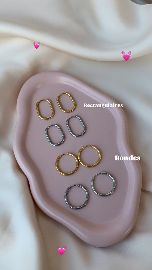 Créoles - Acier inoxydable