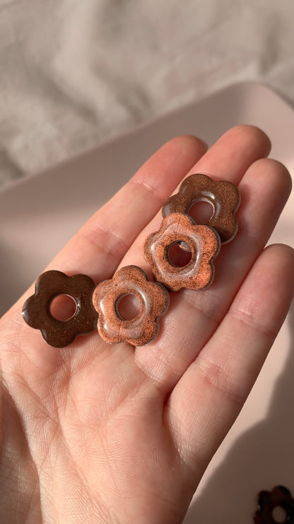 Pampilles marron brillante