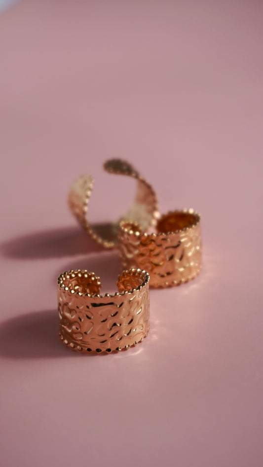 Bagues martelées Elisa