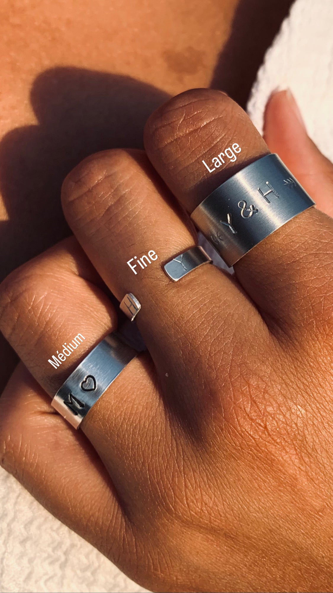 Mes initiales R alisez votre bague personnalis e izana collection